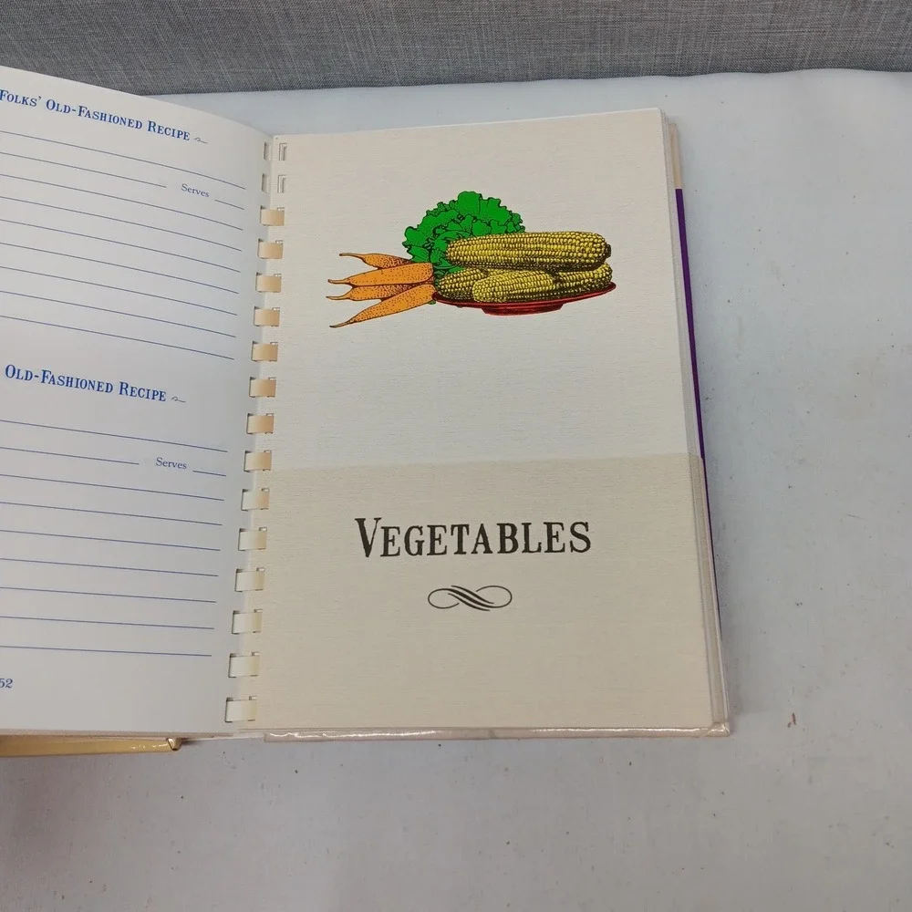 Home Folks Old Fashioned Recipe Keeper Sweetwater Press Vintage Blank Cookbook